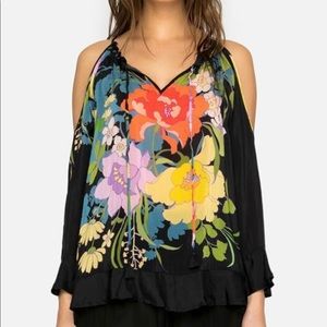 NWT Johnny Was Fusion Floral Cold Shoulder M to L